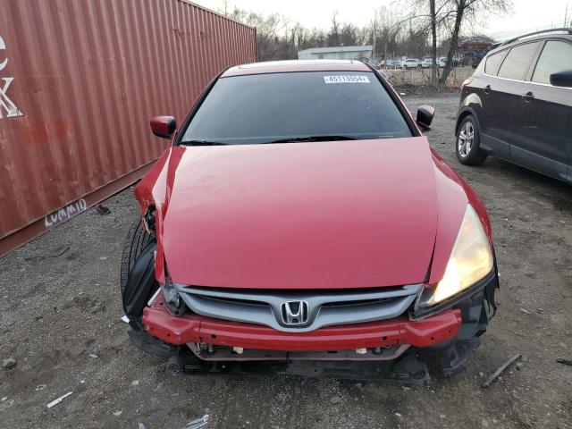 1HGCM72687A021101 - 2007 HONDA ACCORD EX RED photo 5