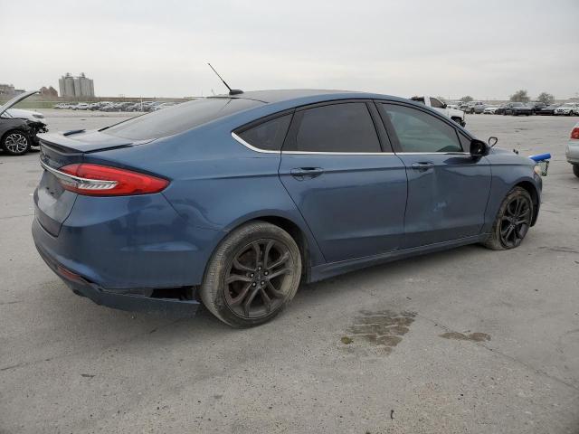 3FA6P0G70JR277618 - 2018 FORD FUSION S BLUE photo 3