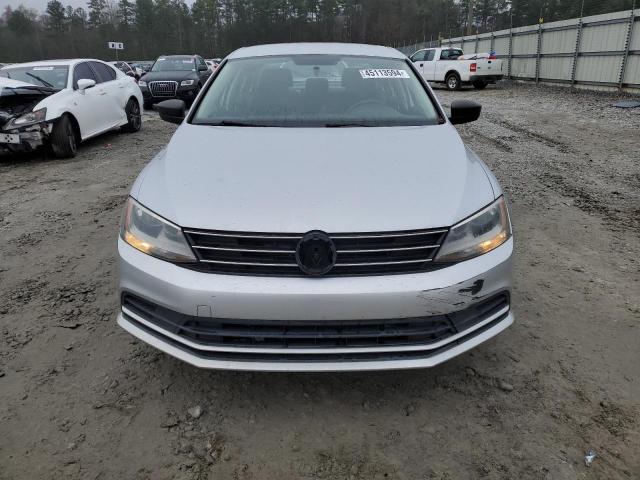 3VW2K7AJ6FM293473 - 2015 VOLKSWAGEN JETTA BASE SILVER photo 5