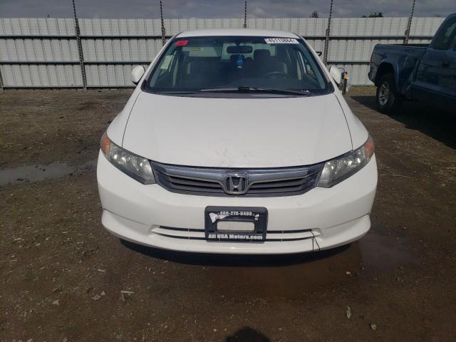 19XFB2F50CE309692 - 2012 HONDA CIVIC LX WHITE photo 5