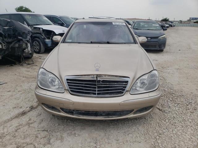 WDBNG83J04A396742 - 2004 MERCEDES-BENZ S 430 4MATIC GOLD photo 5