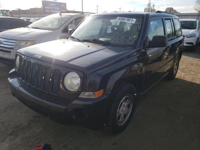 1J8FT28078D560208 - 2008 JEEP PATRIOT SPORT BLACK photo 2