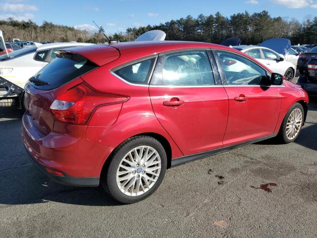 1FAHP3M22CL471622 - 2012 FORD FOCUS SEL RED photo 3