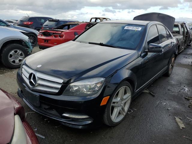 WDDGF5EB2BR182406 - 2011 MERCEDES-BENZ C 300 BLACK photo 1