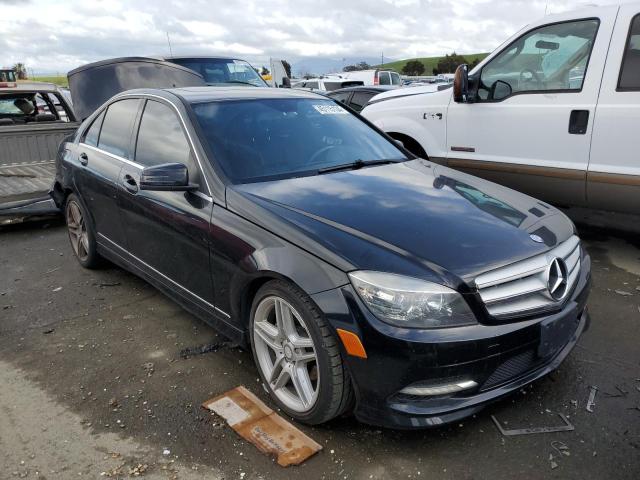 WDDGF5EB2BR182406 - 2011 MERCEDES-BENZ C 300 BLACK photo 4