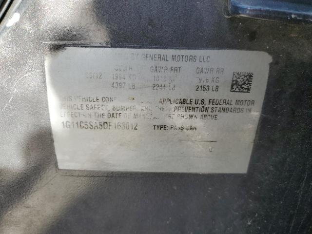 1G11C5SA5DF163012 - 2013 CHEVROLET MALIBU 1LT 灰色 照片 12