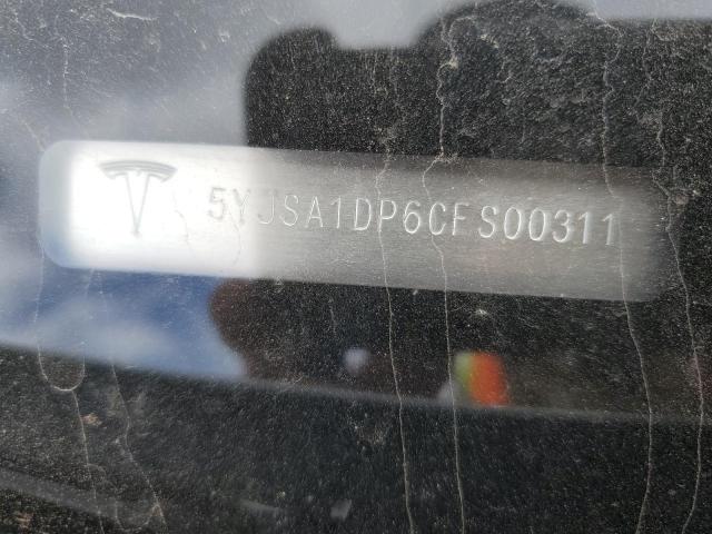 5YJSA1DP6CFS00311 - 2012 TESLA MODEL S ვერცხლისფერი ფოტო 13
