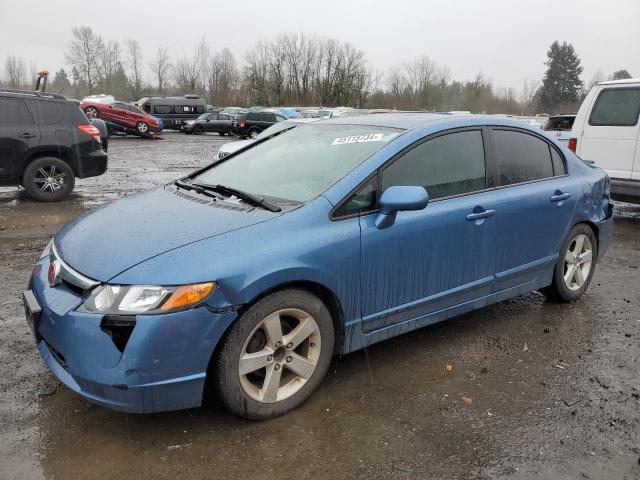 1HGFA16806L057432 - 2006 HONDA CIVIC EX BLUE photo 1