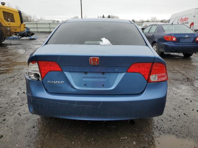 1HGFA16806L057432 - 2006 HONDA CIVIC EX BLUE photo 6