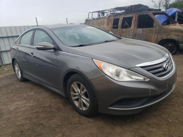 5NPEB4AC8EH914104 - 2014 HYUNDAI SONATA GLS GRAY photo 4