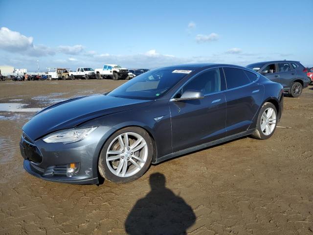 5YJSA1E22FF108359 - 2015 TESLA MODEL S GRAY photo 1