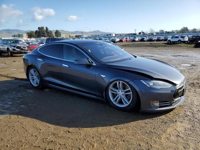 5YJSA1E22FF108359 - 2015 TESLA MODEL S GRAY photo 4