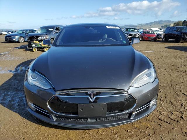 5YJSA1E22FF108359 - 2015 TESLA MODEL S GRAY photo 5