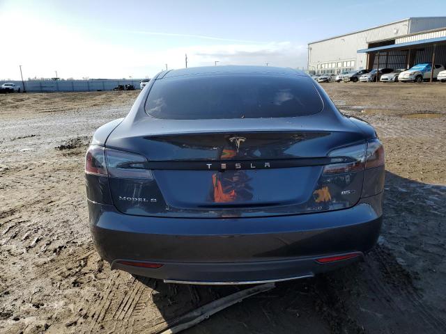 5YJSA1E22FF108359 - 2015 TESLA MODEL S GRAY photo 6