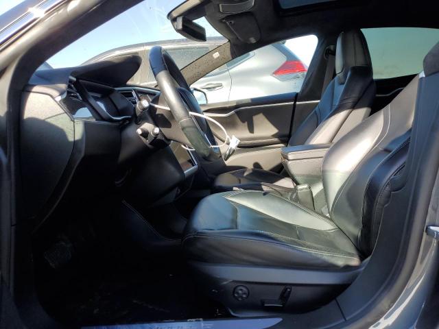 5YJSA1E22FF108359 - 2015 TESLA MODEL S GRAY photo 7