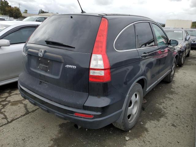 5J6RE4H34AL021409 - 2010 HONDA CR-V LX BLACK photo 3