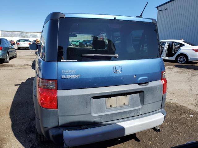 5J6YH28696L013783 - 2006 HONDA ELEMENT EX BLUE photo 6