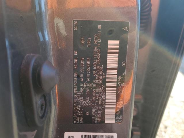 5TDGZRAH3MS035700 - 2021 TOYOTA HIGHLANDER XLE 灰色 照片 14