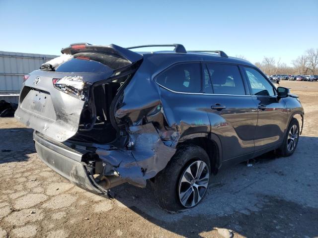5TDGZRAH3MS035700 - 2021 TOYOTA HIGHLANDER XLE 灰色 照片 3