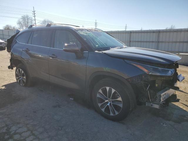 5TDGZRAH3MS035700 - 2021 TOYOTA HIGHLANDER XLE 灰色 照片 4