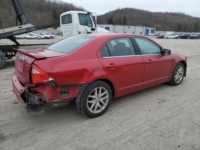 3FAHP0JA8CR294070 - 2012 FORD FUSION SEL RED photo 3