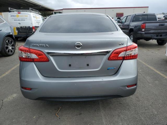 3N1AB7AP9EY259282 - 2014 NISSAN SENTRA S GRAY photo 6