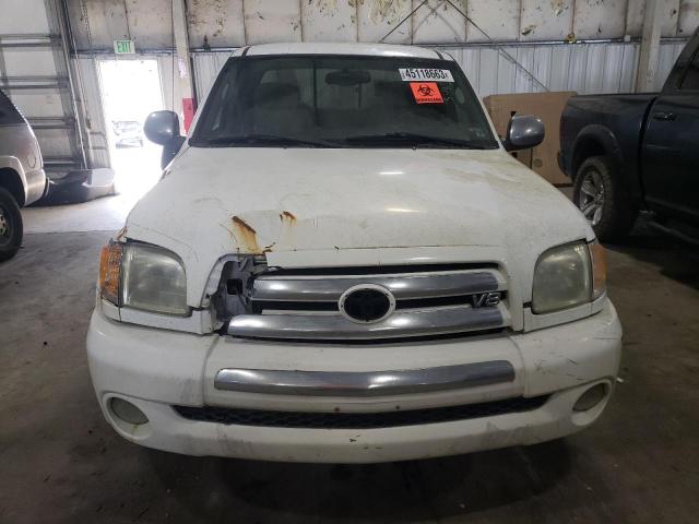 5TBBT44163S352312 - 2003 TOYOTA TUNDRA ACCESS CAB SR5 WHITE photo 5