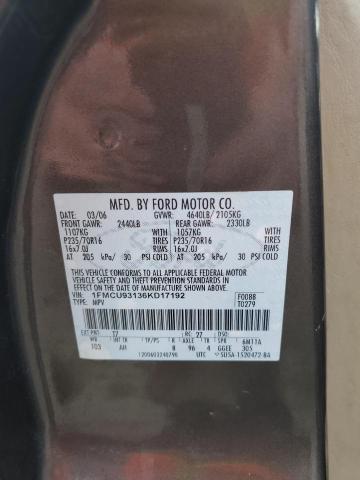 1FMCU93136KD17192 - 2006 FORD ESCAPE XLT CHARCOAL photo 13