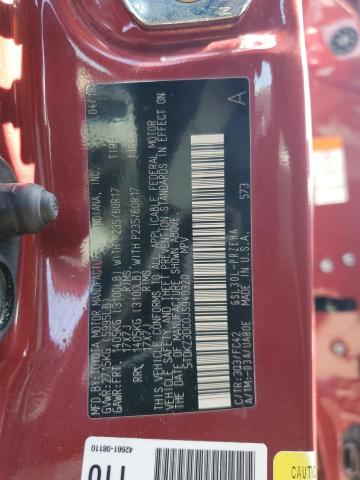 5TDKZ3DC0JS940320 - 2018 TOYOTA SIENNA LE RED photo 14