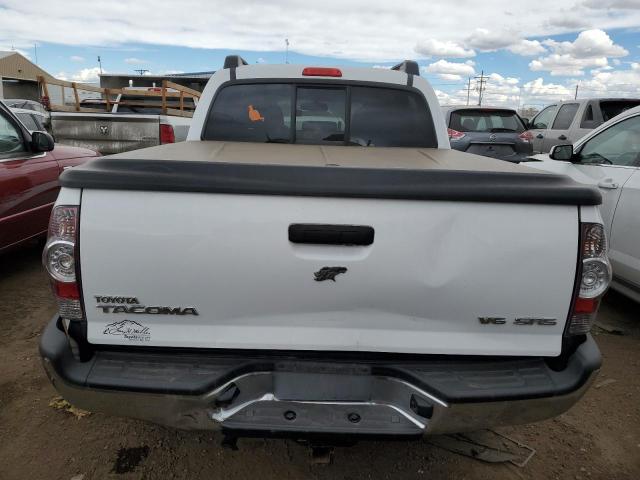 3TMLU4EN9DM125319 - 2013 TOYOTA TACOMA DOUBLE CAB WHITE photo 6