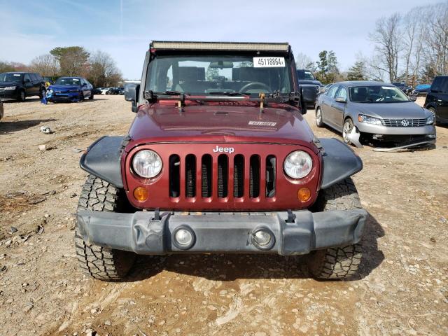 1J4FA54137L205452 - 2007 JEEP WRANGLER SAHARA BURGUNDY photo 5