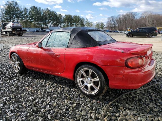 JM1NB354840405333 - 2004 MAZDA MX-5 MIATA SPEED RED photo 2