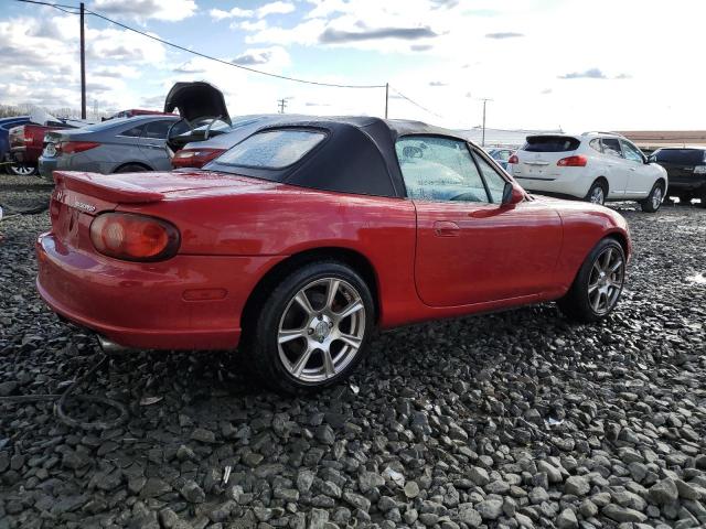 JM1NB354840405333 - 2004 MAZDA MX-5 MIATA SPEED RED photo 3