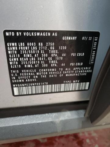 WVGGNPE28NP061478 - 2022 VOLKSWAGEN ID.4 PRO S 银色 照片 13