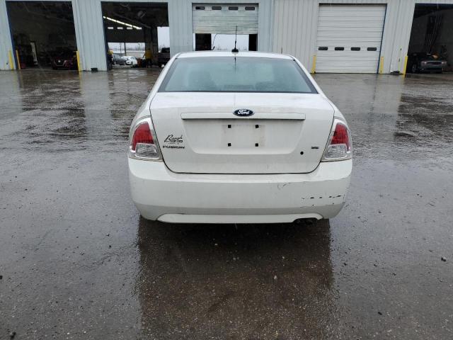 3FAHP07Z38R143349 - 2008 FORD FUSION SE WHITE photo 6