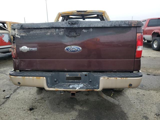 1FTPW14V18KD36619 - 2008 FORD F150 SUPERCREW BURGUNDY photo 6