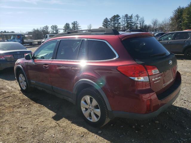 4S4BRBKCXC3272054 - 2012 SUBARU OUTBACK 2.5I LIMITED RED photo 2