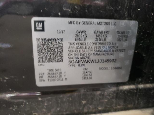 5GAEVAKW1JJ145902 - 2018 BUICK ENCLAVE ESSENCE ყავისფერი ფოტო 14