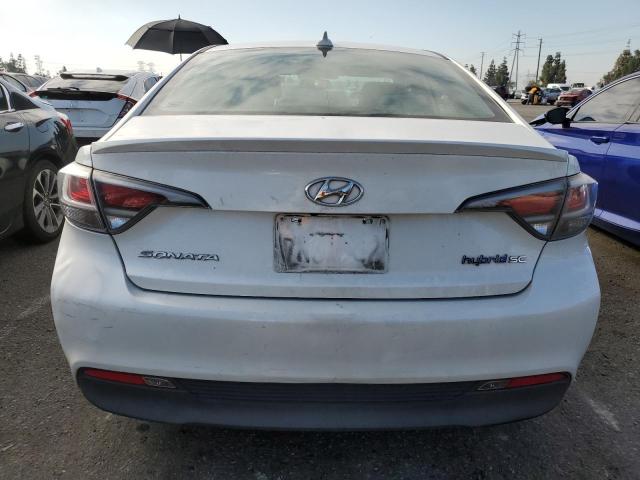 KMHE24L12GA025414 - 2016 HYUNDAI SONATA HYBRID WHITE photo 6