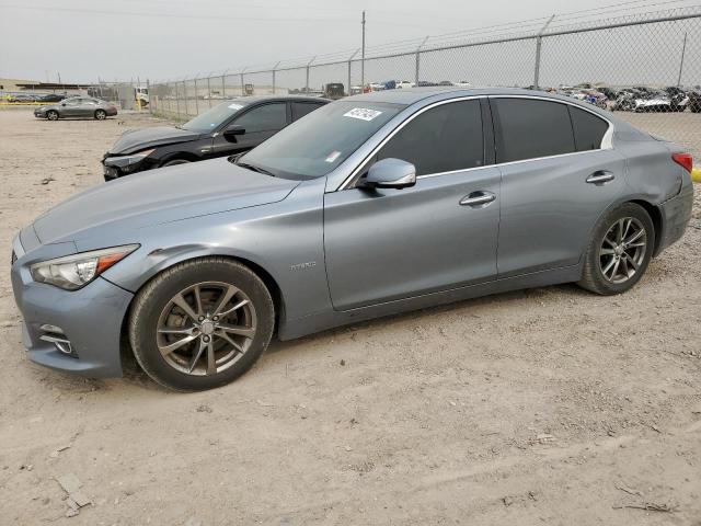 JN1AV7AP5FM790300 - 2015 INFINITI Q50 HYBRID PREMIUM BLUE photo 1