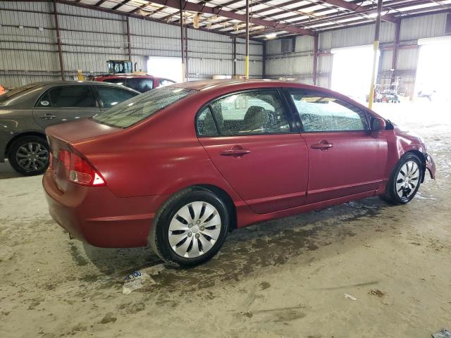 1HGFA16597L124357 - 2007 HONDA CIVIC LX RED photo 3