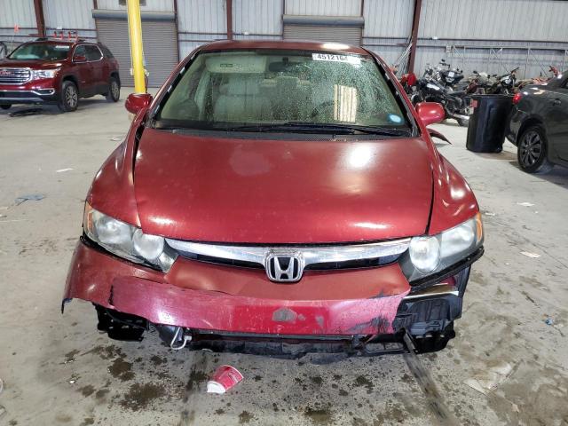 1HGFA16597L124357 - 2007 HONDA CIVIC LX RED photo 5