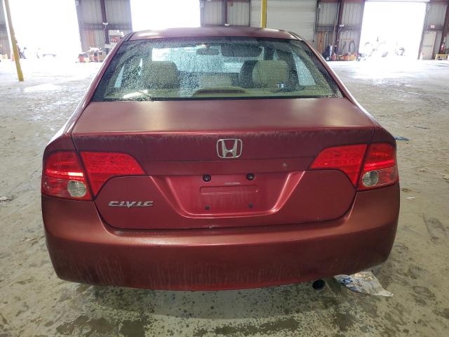 1HGFA16597L124357 - 2007 HONDA CIVIC LX RED photo 6