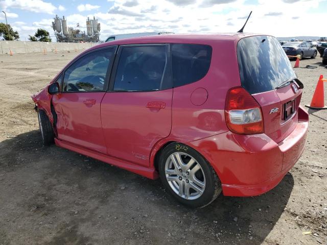 JHMGD38688S048471 - 2008 HONDA FIT SPORT RED photo 2