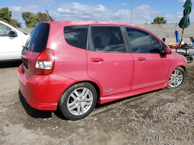 JHMGD38688S048471 - 2008 HONDA FIT SPORT RED photo 3