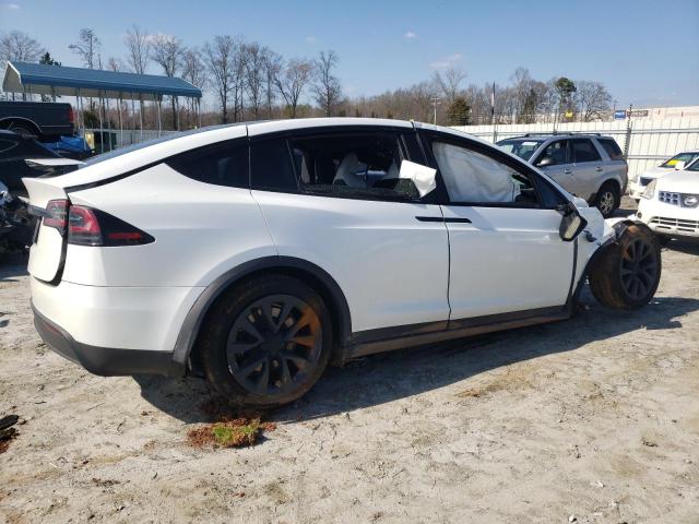 7SAXCBE5XPF383093 - 2023 TESLA MODEL X WHITE photo 3