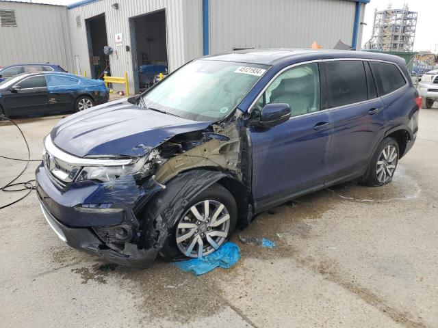 5FNYF5H53KB046487 - 2019 HONDA PILOT EXL BLUE photo 1