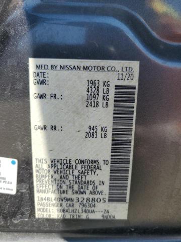 1N4BL4DV9MN328805 - 2021 NISSAN ALTIMA SV GRAY photo 12