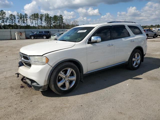 1D4SD5GT3BC592766 - 2011 DODGE DURANGO CITADEL WHITE photo 1