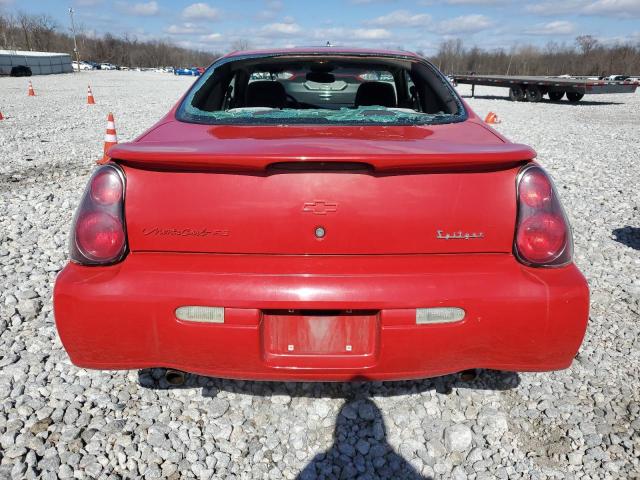 2G1WX12K649269165 - 2004 CHEVROLET MONTE CARL SS RED photo 6